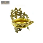 Decorative Brass Urli Bowl With 5 Diya 3 DSC04570 eMetalCrafts