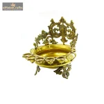 Decorative Brass Urli Bowl With 5 Diya 4 DSC04570 copy eMetalCrafts