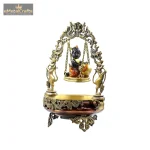 Decorative Brass Baal Gopal Urli Bowl with Swing 2 DSC04575 1 eMetalCrafts