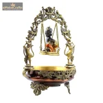 Decorative Brass Baal Gopal Urli Bowl with Swing 3 DSC04576 1 1 eMetalCrafts