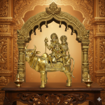 brass statue of shiv parivar