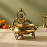 brass ganesha urli