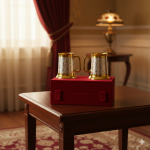 Brass 2 Mug gift set