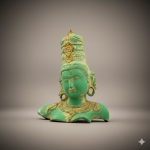 Brass Buddhas Face Idol