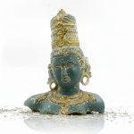 Brass Buddha Face Statue