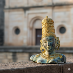 Pure Brass Buddha Face Idol